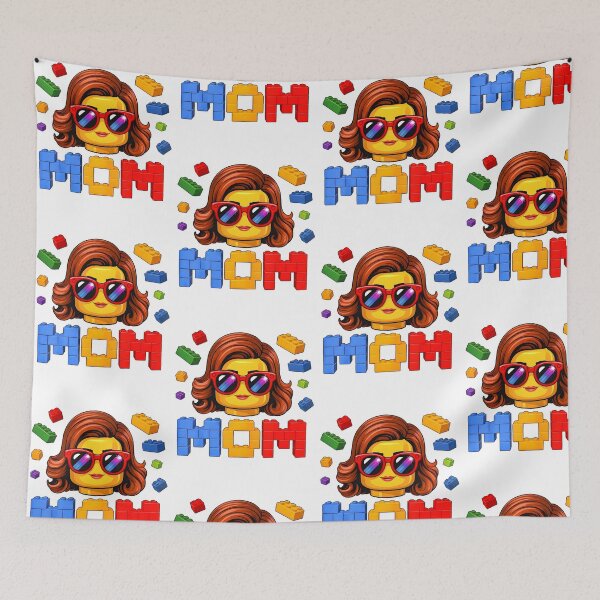 Item preview, Mom Block World Pixel Gaming Matching Birthday Party designed and sold by KAWKAW-DRHM.