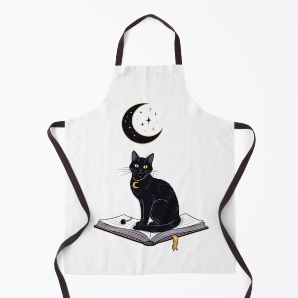 Item preview, Black Cat Spellbook Moon Gift designed and sold by IllumeInk.
