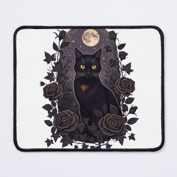 Item preview, Gothic Garden Black Cat Gift designed and sold by IllumeInk.