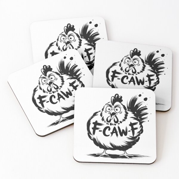 Item preview, Shocked Chicken Sumi-e Ink Wash Art designed and sold by Bloomkept.