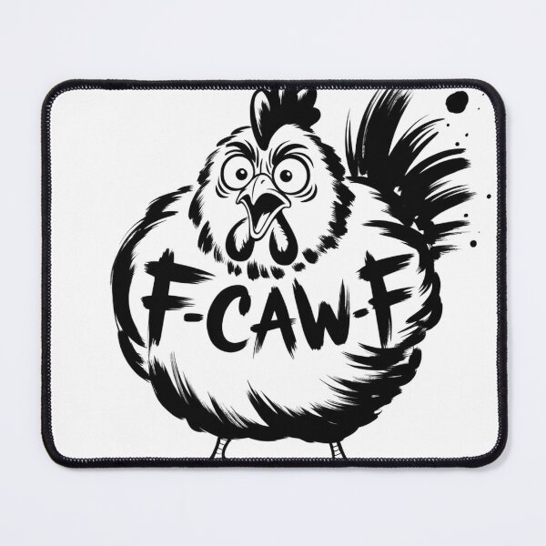 Item preview, Shocked Chicken Sumi-e Ink Wash Art designed and sold by Bloomkept.