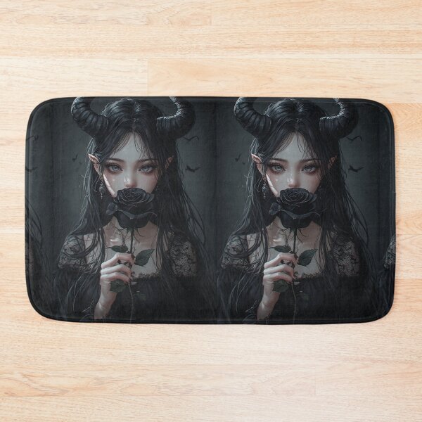 Item preview, Gothic demon girl with black rose designed and sold by ArtsJulian.