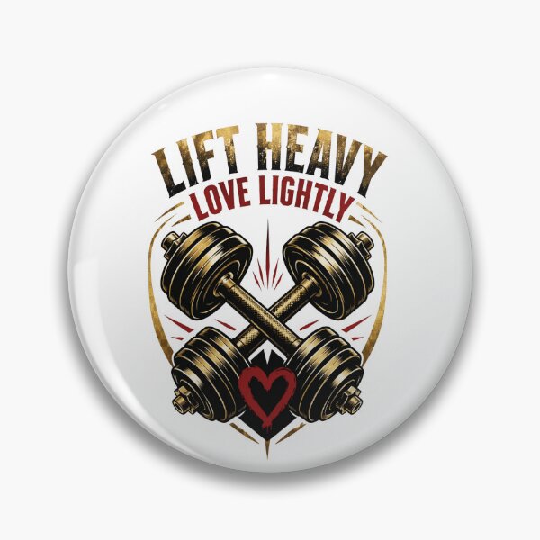 Item preview, Lift Heavy Love Lightly Gym Motivation Dumbbell T-Shirt Design designed and sold by Ashley critters.