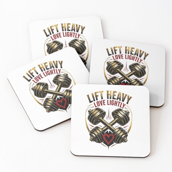Item preview, Lift Heavy Love Lightly Gym Motivation Dumbbell T-Shirt Design designed and sold by Ashley critters.