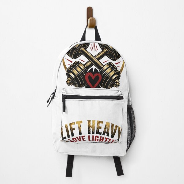 Item preview, Lift Heavy Love Lightly Gym Motivation Dumbbell T-Shirt Design designed and sold by Ashley critters.