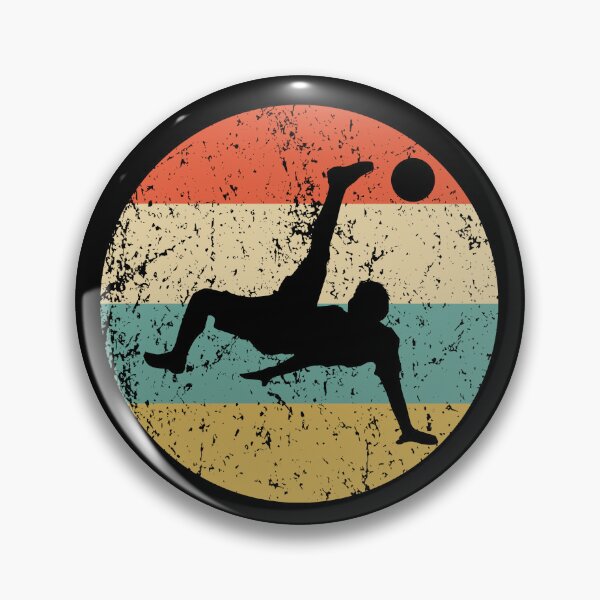 Item preview, Soccer Player Bicycle Kick Silhouette Retro Sports designed and sold by ReallyAwesome.