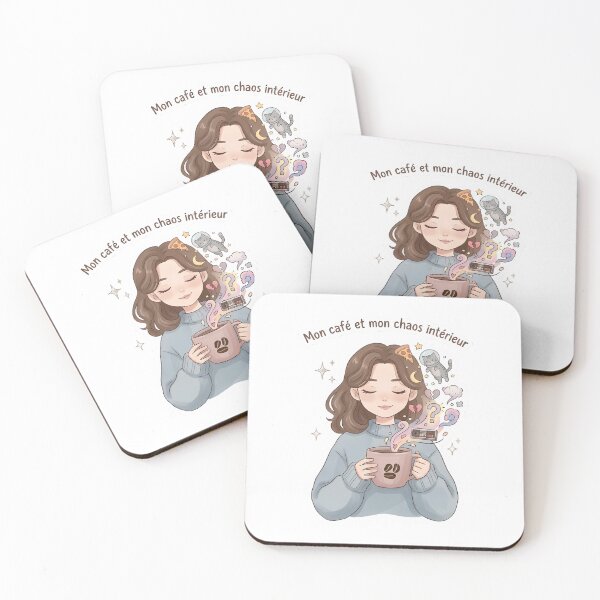 Item preview, My Coffee and My Inner Chaos - Zen Girl designed and sold by PoenyL1rosy.