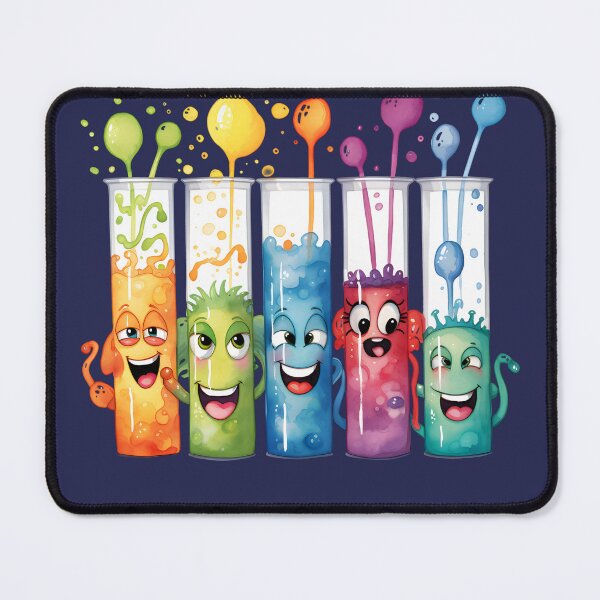 Item preview, Watercolor Cheerful Science-Chemistry Test Tubes designed and sold by GrinGalore.