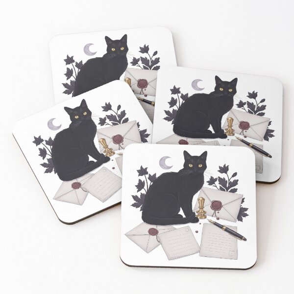 Item preview, Pen Pal Black Cat Wax Seal Gift designed and sold by IllumeInk.