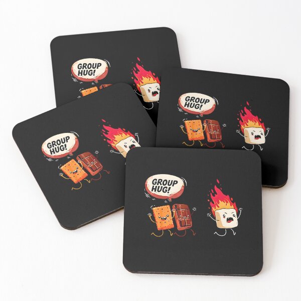 Item preview, Funny S'mores Group Hug - Cute Toasted Marshmallow Chocolate Cracker designed and sold by FerminVigo.