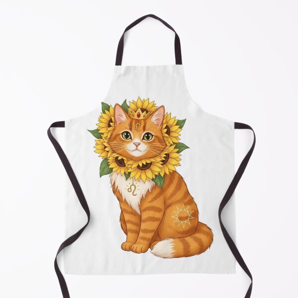 Item preview, Sunflower Leo Cat Zodiac Gift designed and sold by pumsquare.