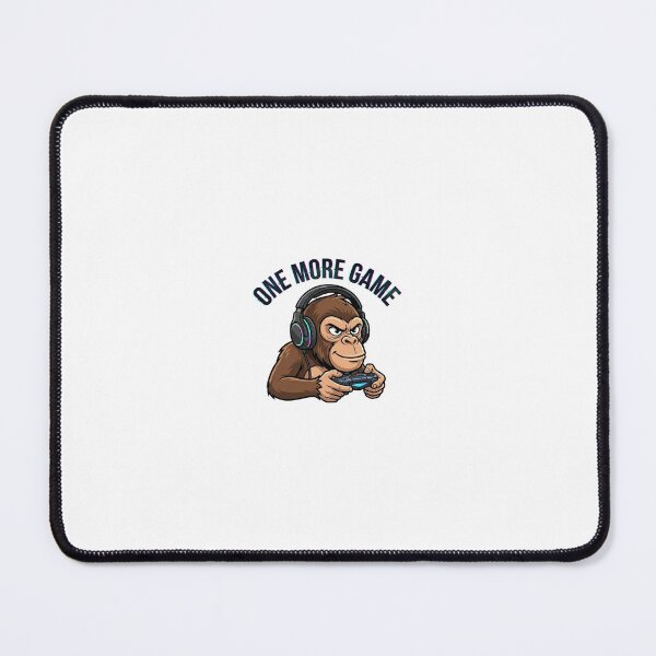 Item preview, One More Game Monkey Sticker | Funny Gamer Meme | Gaming Addiction Cartoon designed and sold by Newkidshub.