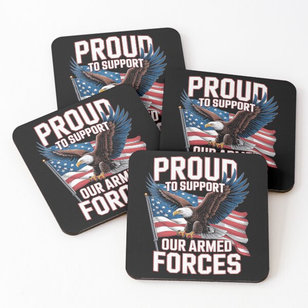 Item preview, Proud to Support Our Armed Forces — Eagle American Flag Shirt V4 designed and sold by DarylWelsh2024.