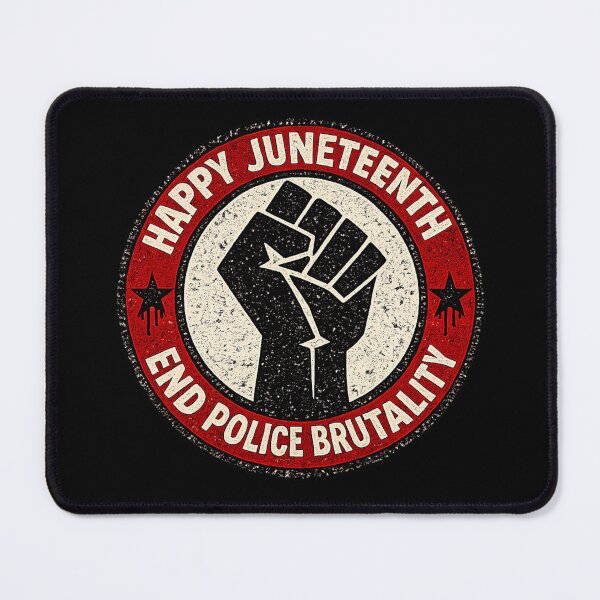Item preview, Happy Juneteenth - End Police Brutality designed and sold by DIRTYDUNNZ.