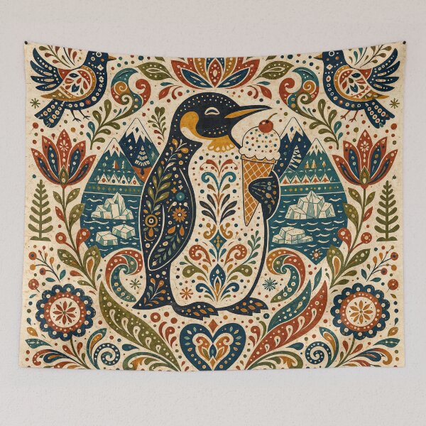 Item preview, Penguin’s Frosty Folk Fantasy designed and sold by ForeverPrintsOK.
