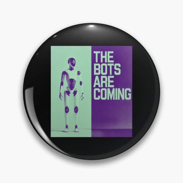 Item preview, Robot The Bots Are Coming AI Sci Fi Futuristic Android AI Tech Graphic Tee designed and sold by TEEJAMBOREE.