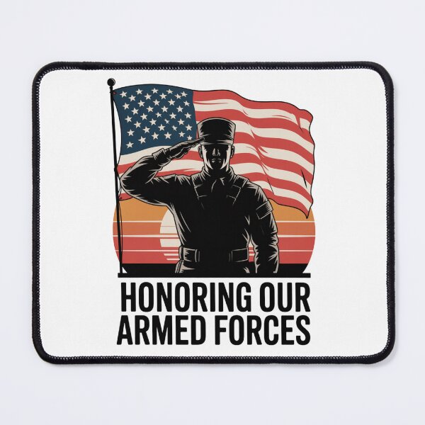 Item preview, Honoring Our Armed Forces — Saluting Soldier American Flag Shirt V2 designed and sold by DarylWelsh2024.
