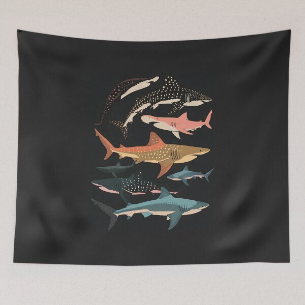 Item preview, Sharks pattern designed and sold by xiao xuans.