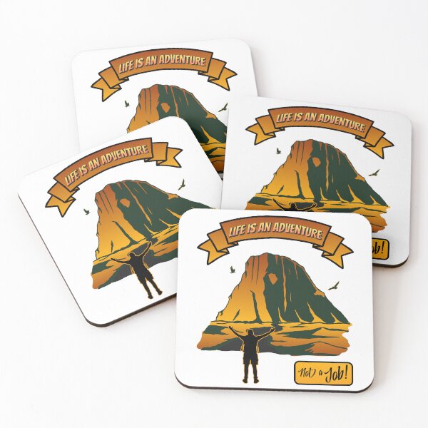 Item preview, Main Title: Life is an Adventure Not a Job – Mountaineer & Hiker T-Shirt designed and sold by HoshisWorld2018.