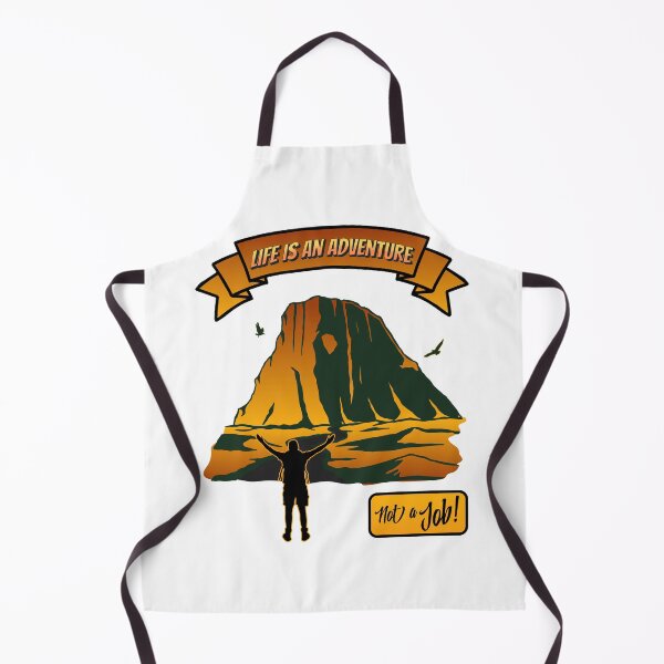 Item preview, Main Title: Life is an Adventure Not a Job – Mountaineer & Hiker T-Shirt designed and sold by HoshisWorld2018.