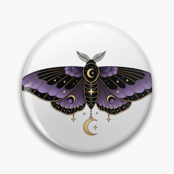 Item preview, Celestial Moth Moon Charm Gift designed and sold by IllumeInk.