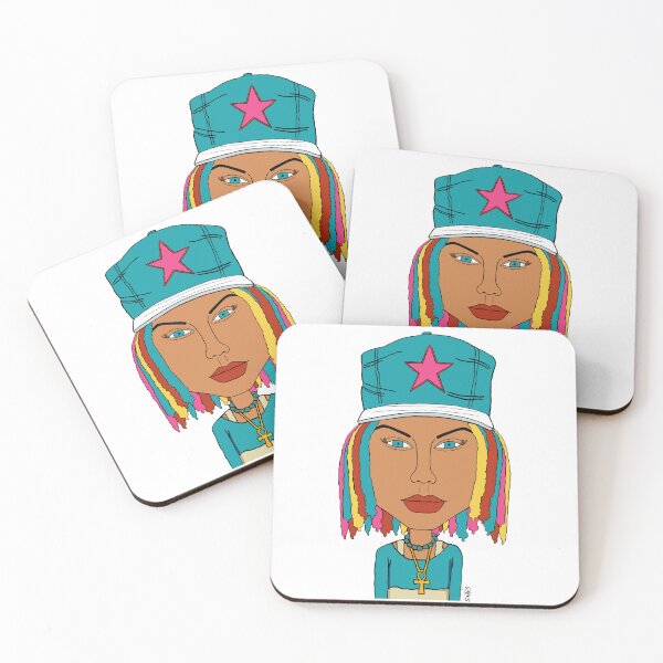 Item preview, Star & Dreads — Colorful Urban Fantasy Portrait of Taylor Swift. Fan Art. designed and sold by Eric Sintès.