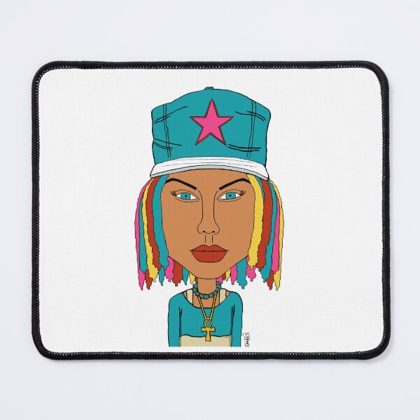 Item preview, Star & Dreads — Colorful Urban Fantasy Portrait of Taylor Swift. Fan Art. designed and sold by Eric Sintès.