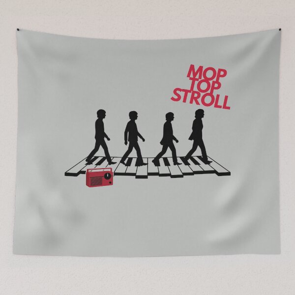 Item preview, Retro 60s Mop Top Stroll Silhouette Design designed and sold by KelliesGrafix.