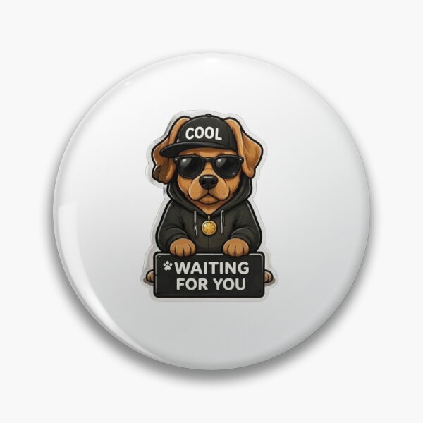 Item preview, Cool Streetwear Puppy Waiting For You Sticker designed and sold by SainiArt19.