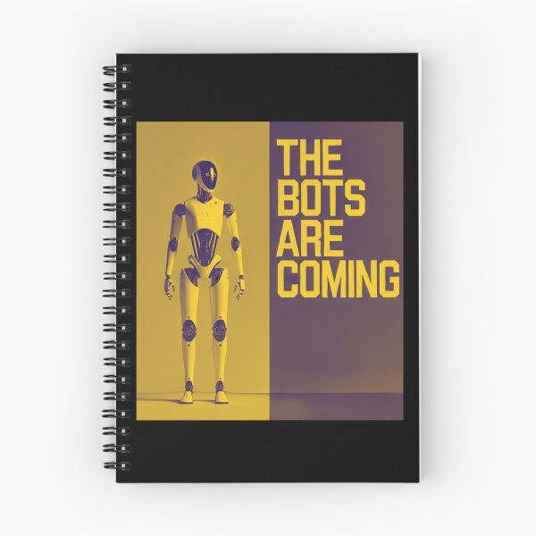 Item preview, Robot The Bots Are Coming AI Sci Fi Futuristic Android AI Tech Graphic Tee designed and sold by TEEJAMBOREE.