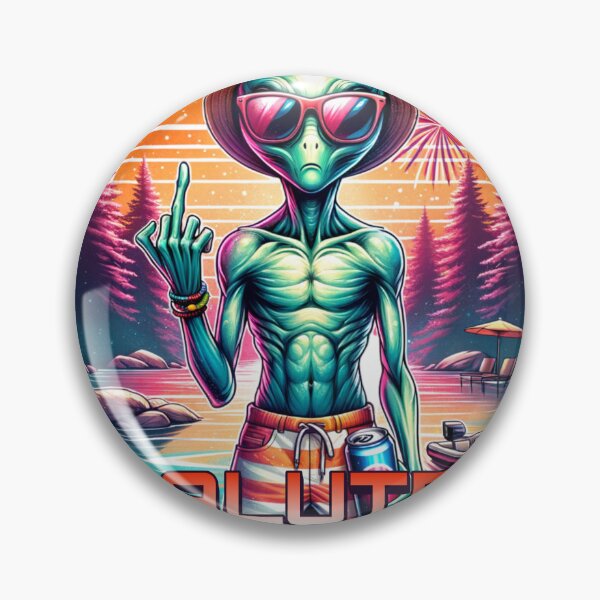 Artikelvorschau, Lustiges Alien Design – Stinkefinger Sommer Urlaub Motiv entworfen und verkauft von HoshisWorld2018.