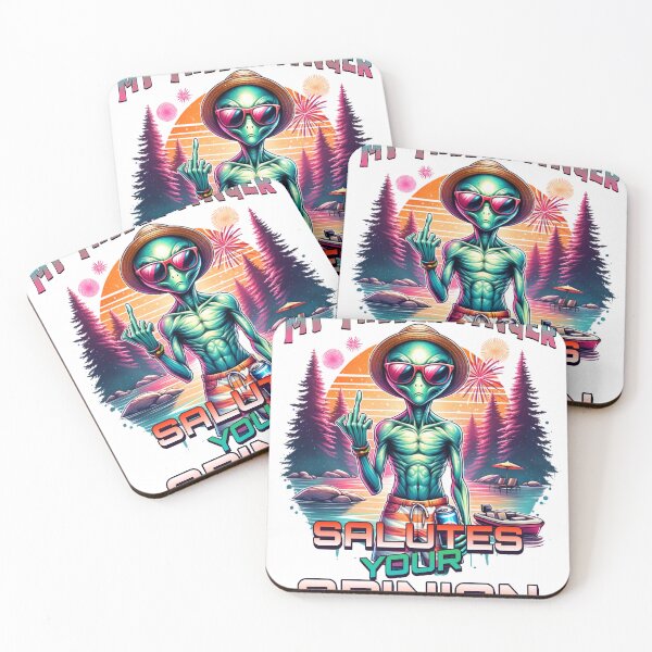 Item preview, Funny alien design – middle finger summer holiday motif designed and sold by HoshisWorld2018.