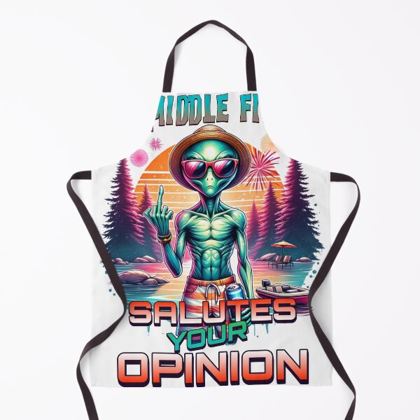 Item preview, Funny alien design – middle finger summer holiday motif designed and sold by HoshisWorld2018.