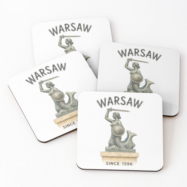 Item preview, Warsaw Mermaid – Vintage Syrenka Illustration designed and sold by JOANNASKAH.