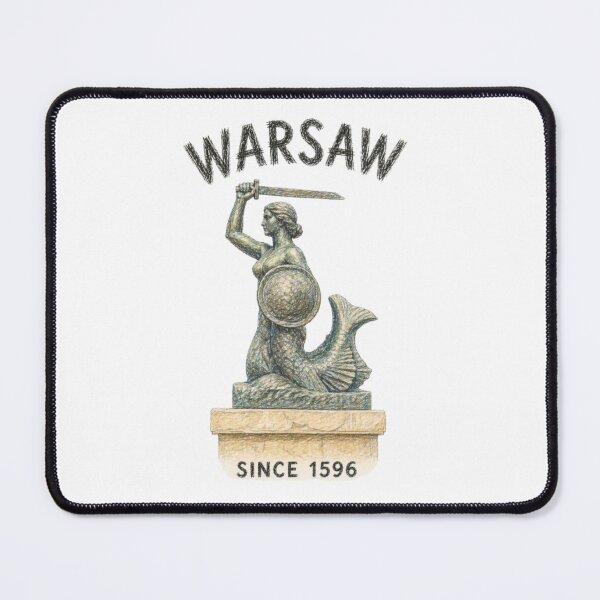 Item preview, Warsaw Mermaid – Vintage Syrenka Illustration designed and sold by JOANNASKAH.