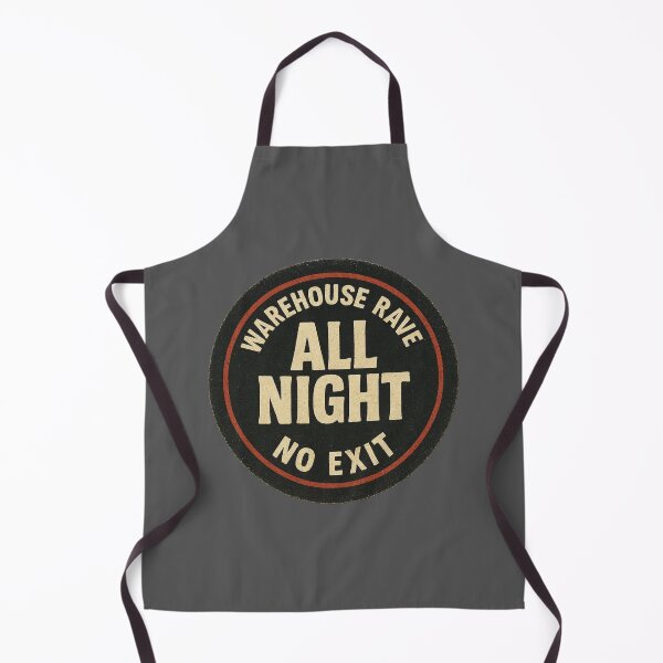 Item preview, Warehouse Rave All Night – Underground Techno Design designed and sold by |TRSSHOP|.