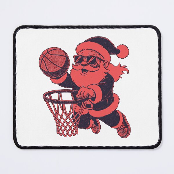 Item preview, Santa Basketball Dunk Fun Holiday Basketball Santa designed and sold by graphixpolash.