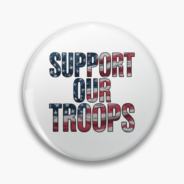 Item preview, Support Our Troops — American Flag Bold Typography Shirt V3 designed and sold by DarylWelsh2024.