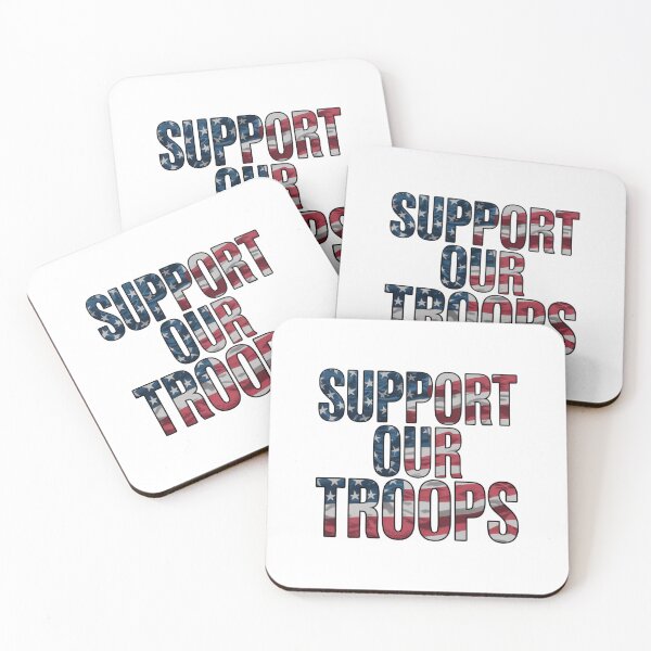 Item preview, Support Our Troops — American Flag Bold Typography Shirt V3 designed and sold by DarylWelsh2024.
