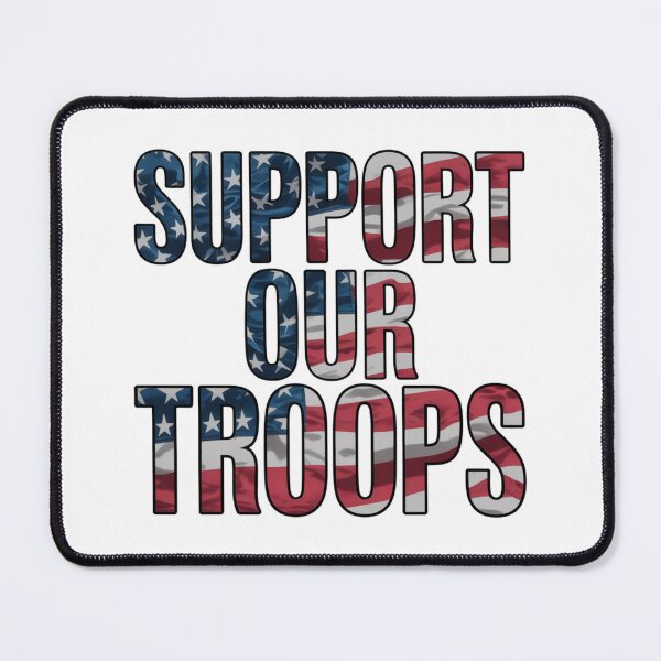Item preview, Support Our Troops — American Flag Bold Typography Shirt V3 designed and sold by DarylWelsh2024.
