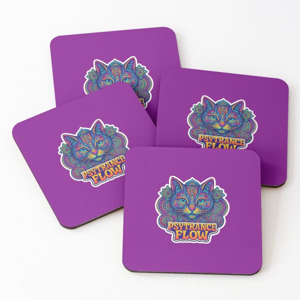Item preview, Psytrance Flow Cat – Psychedelic Trance Art designed and sold by |TRSSHOP|.