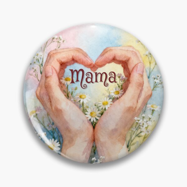 Artikelvorschau, Aquarell-Design mit Blumenherz für Mama – Niedliches Blumenherz für Mama, ästhetisches Geschenk zum Muttertag entworfen und verkauft von NoviaRobert.