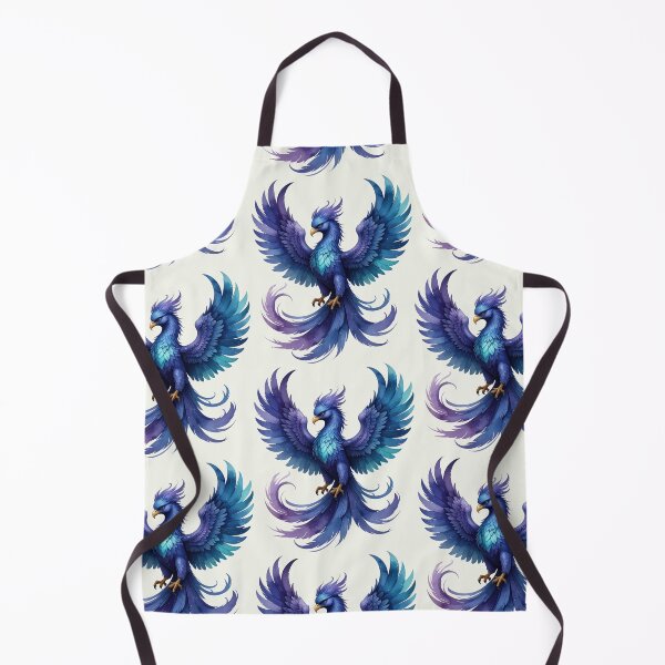 Item preview, Blue Phoenix of Rebirth in watercolor style designed and sold by LiskoDesign.