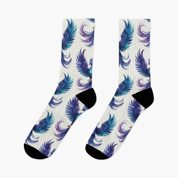 Item preview, Blue Phoenix of Rebirth in watercolor style designed and sold by LiskoDesign.