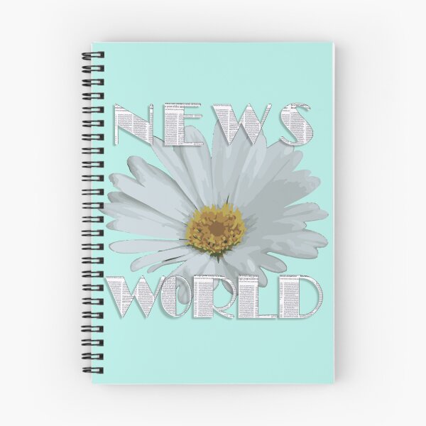 Item preview, News World with a white flower designed and sold by designsvetlana1.