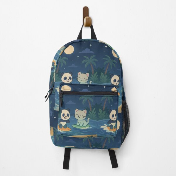 Item preview, Moonlight Surf – Panda & Kitten designed and sold by mbmstores.