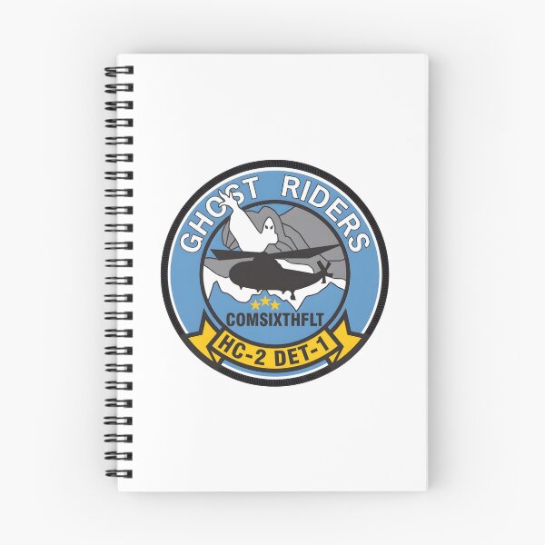 Item preview, Official Insignia of US Navy Helicopter Combat Support Squadron 2 (HC-2), Detachment 1 "Ghost Riders" – COMSIXTHFLT Support designed and sold by CharlieDesings.