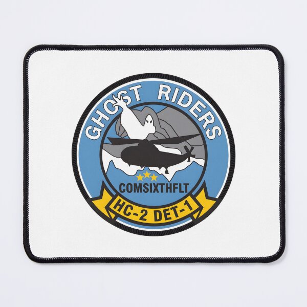 Item preview, Official Insignia of US Navy Helicopter Combat Support Squadron 2 (HC-2), Detachment 1 "Ghost Riders" – COMSIXTHFLT Support designed and sold by CharlieDesings.