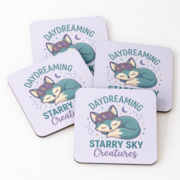 Item preview, Daydreaming Fox in Starry Night Sky Aesthetic designed and sold by dreephic22.