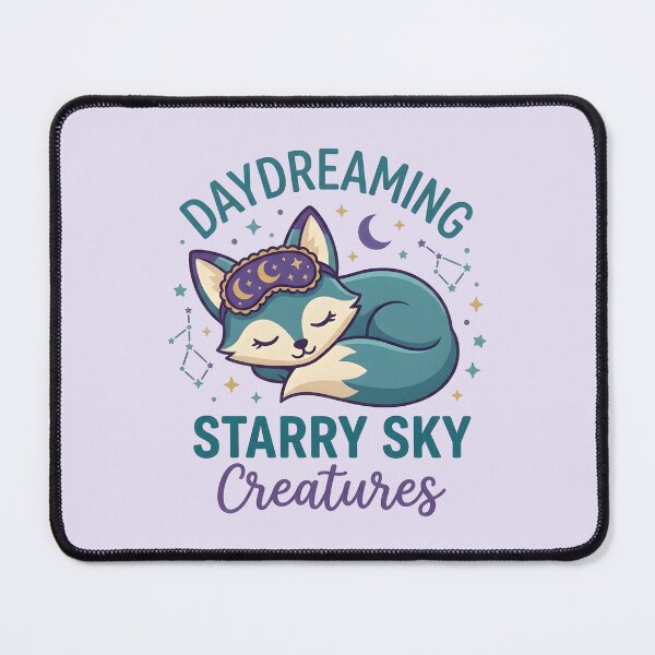 Item preview, Daydreaming Fox in Starry Night Sky Aesthetic designed and sold by dreephic22.